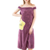 2 In 1 Towel Dress with Pockets - ZapFair.co